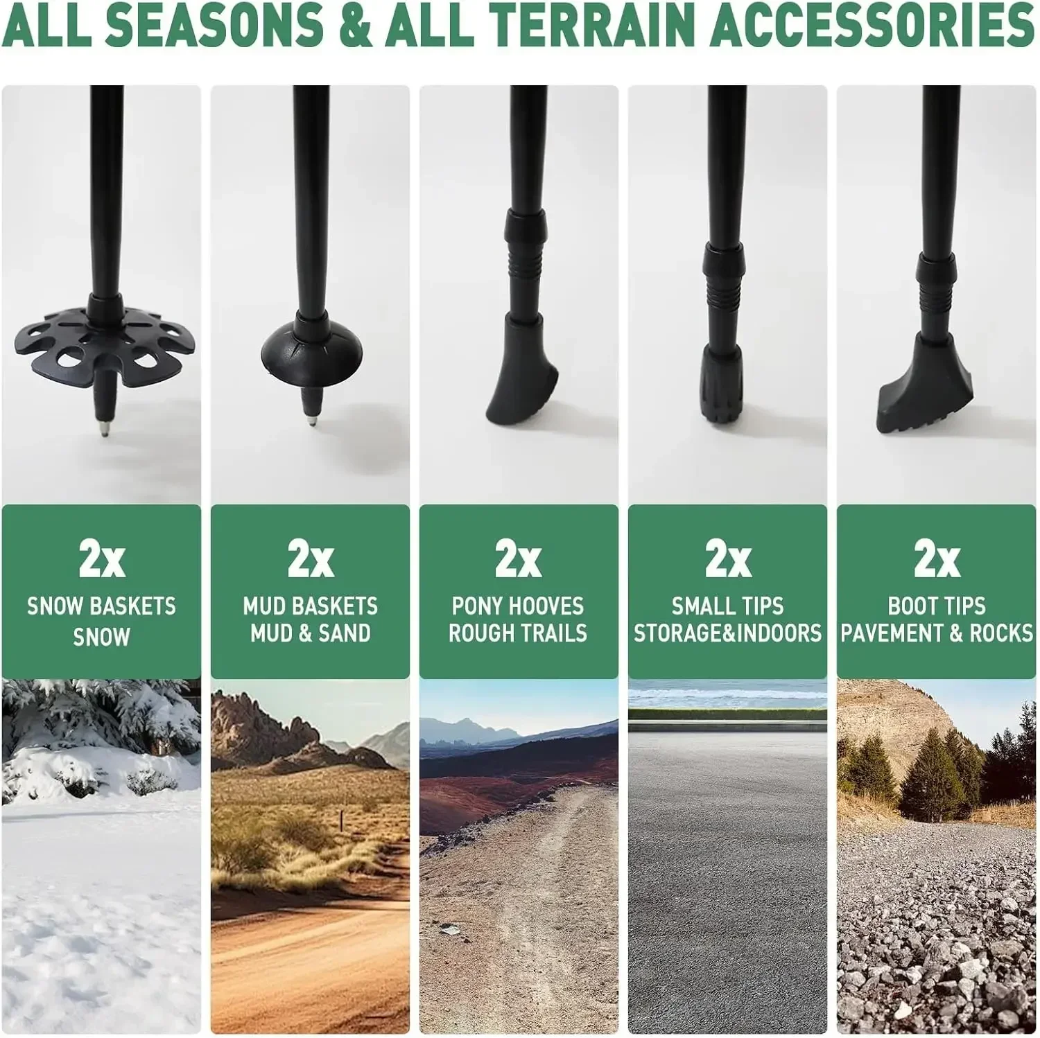 Juego de 2 Bastones de Trekkin - Trekking Pole Carbon reseña y precio