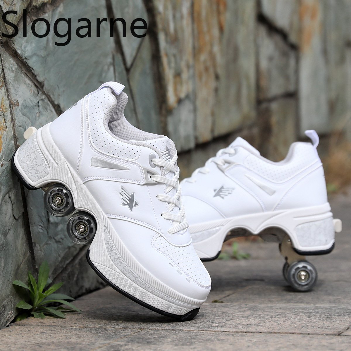 Zapatos de patines de 4 ruedas - Running Shoes Women reseña y precio
